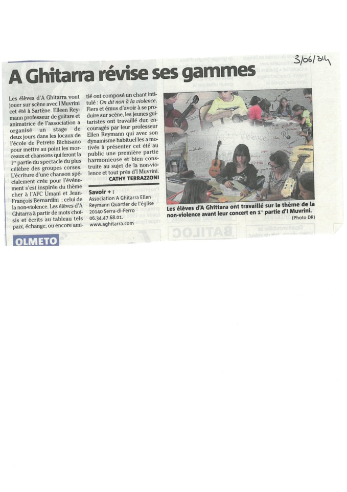 A Ghitarra révise ses gammes