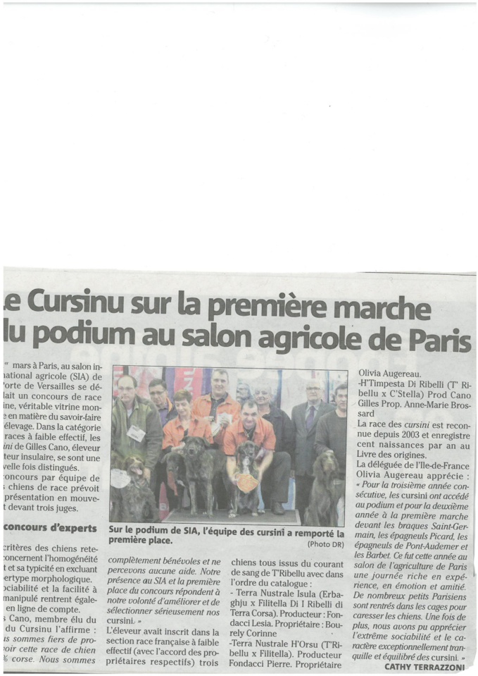 le cursinu au salon de l'agriculture