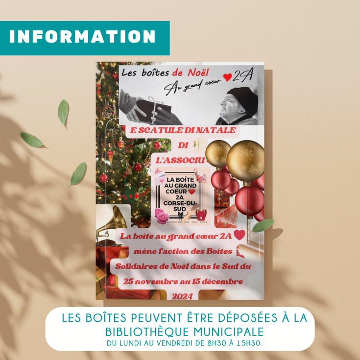 Les boîtes de Noël au Grand Coeur 2A