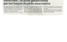 ACCIDENT DE PLONGEE A PORTO POLLO ARTICLE CORSE MATIN 16 JUILLET 2015